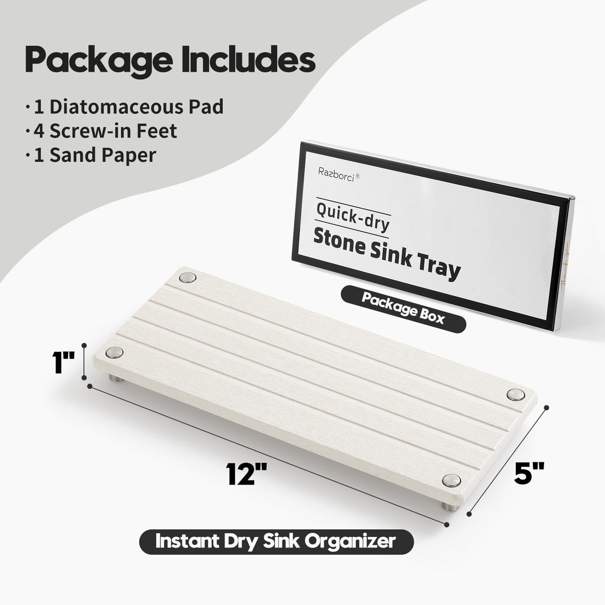 Instant Dry Sink Caddy Kitchen Sink Organizer