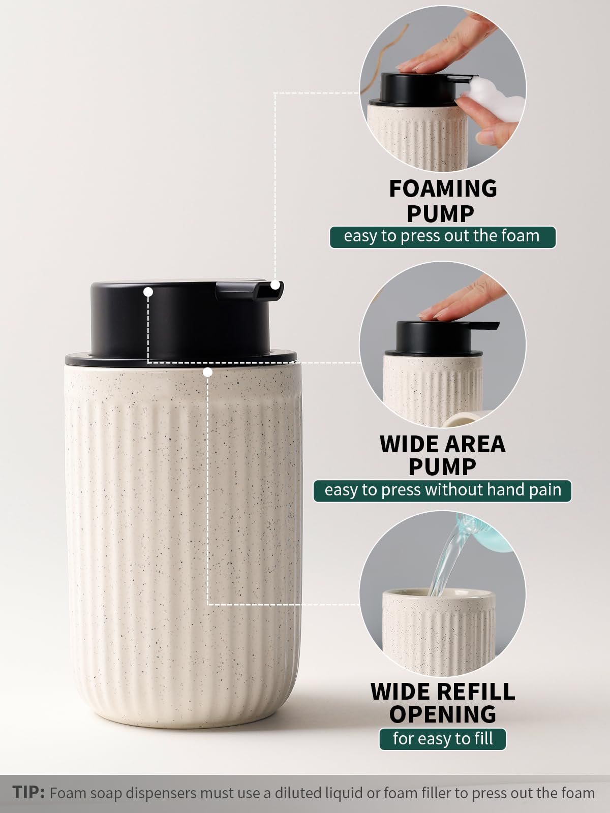 Soap Dispenser and Toothbrush Holder Set (2 Count)