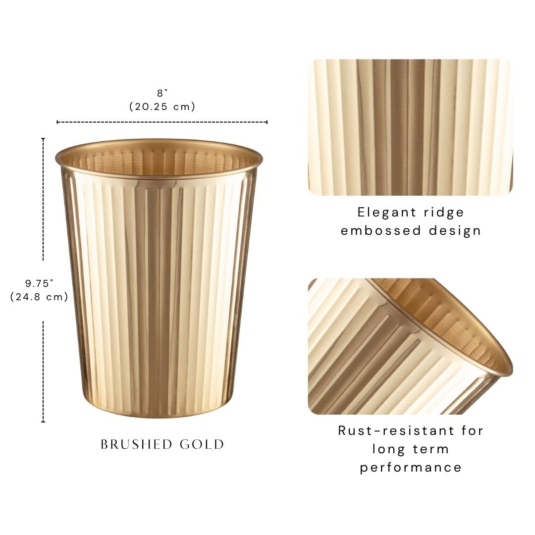 Metal Bathroom Trash Can