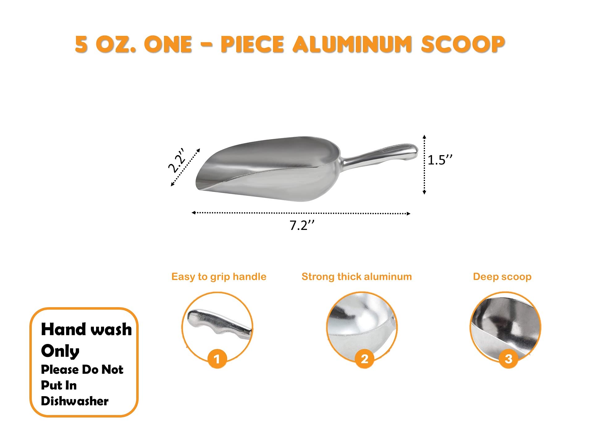 Cast Aluminum Utility Scoop