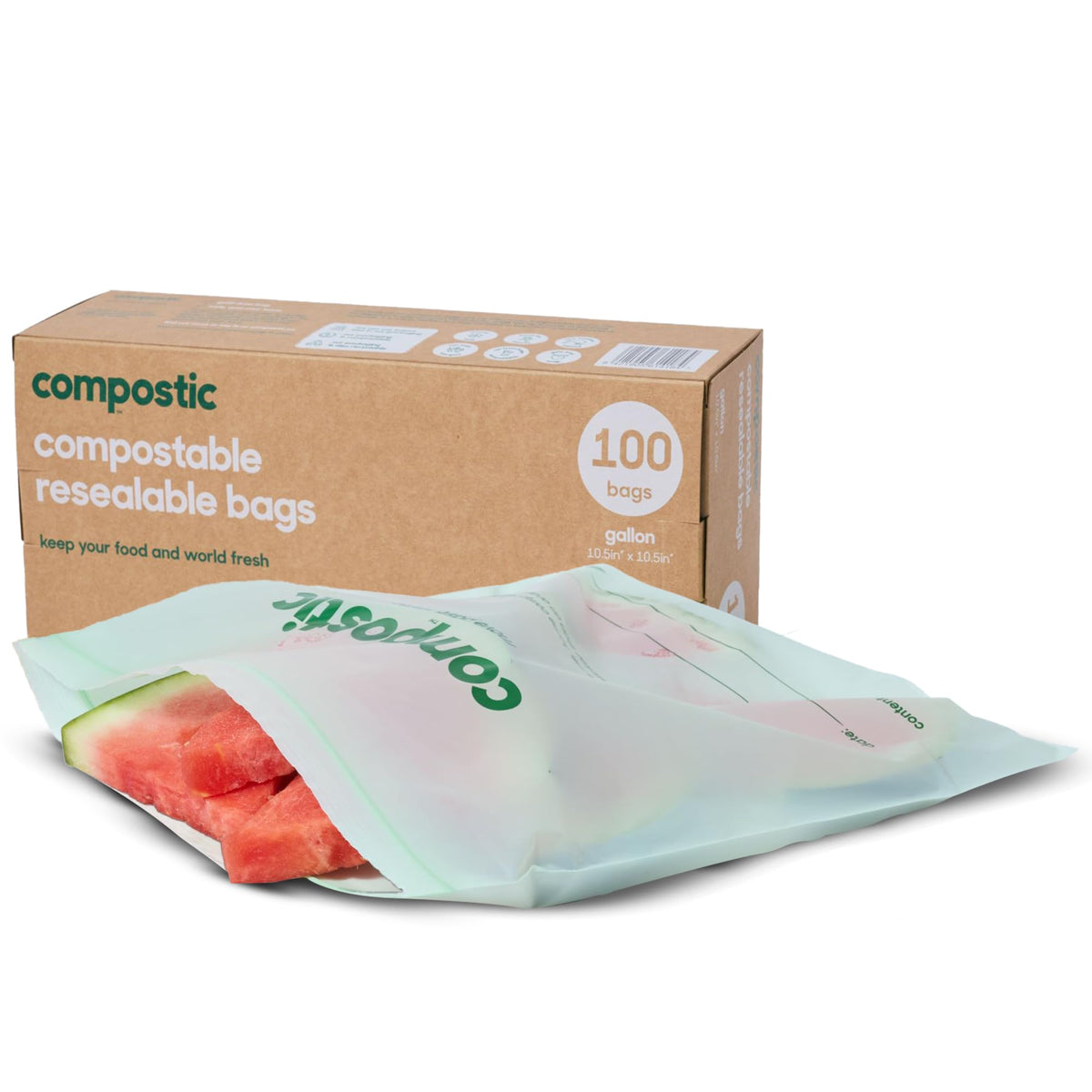 Compostable Gallon Bags (100 Count)