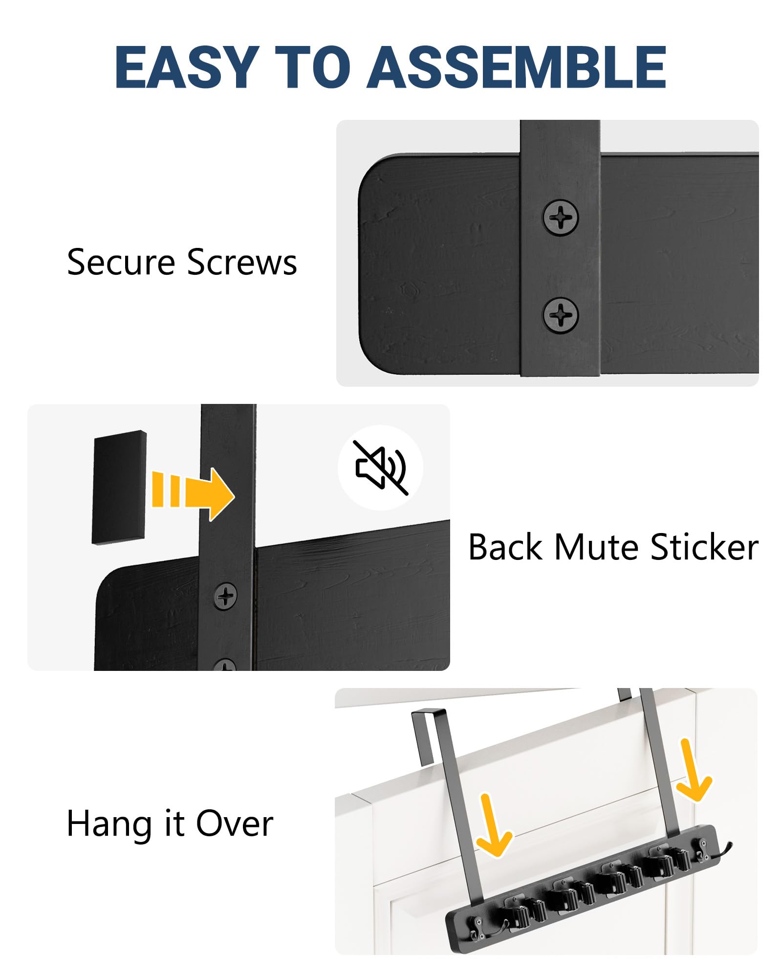 Broom Holder Door Mount