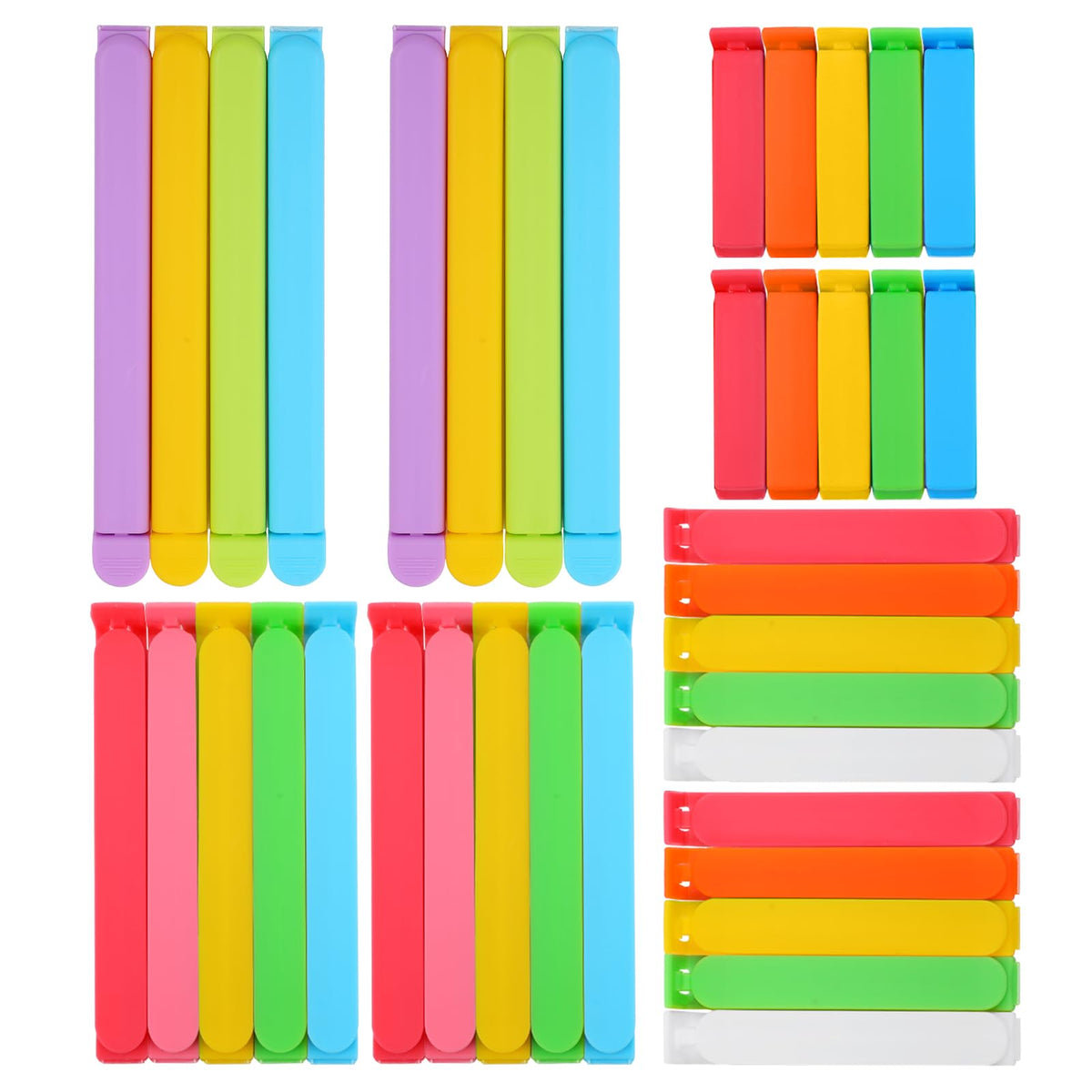 38 PCS Colorful Chip Clips (38 Count)