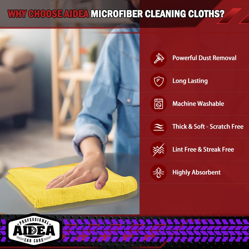 Microfiber Cleaning Cloth (10 Count)