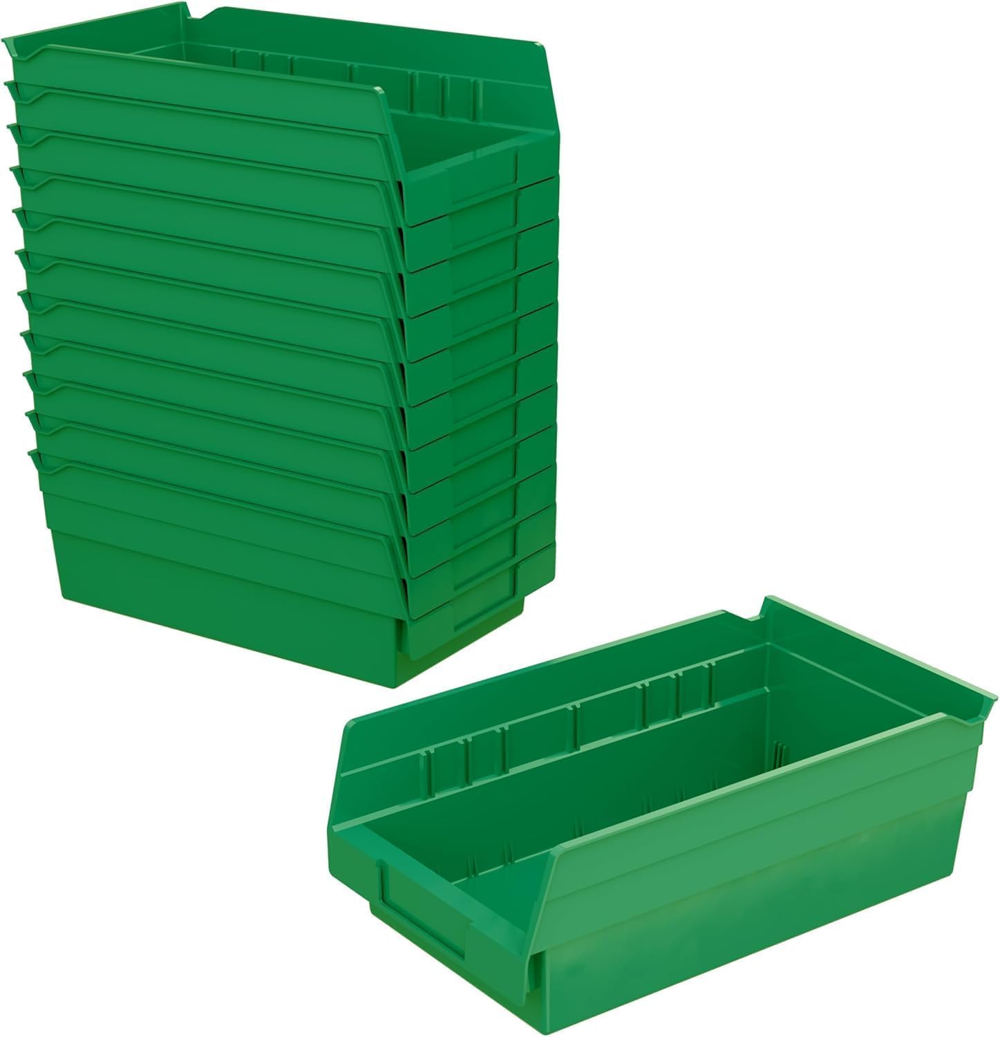 30130 Heavy Duty Plastic Shelf Bins (12 count)