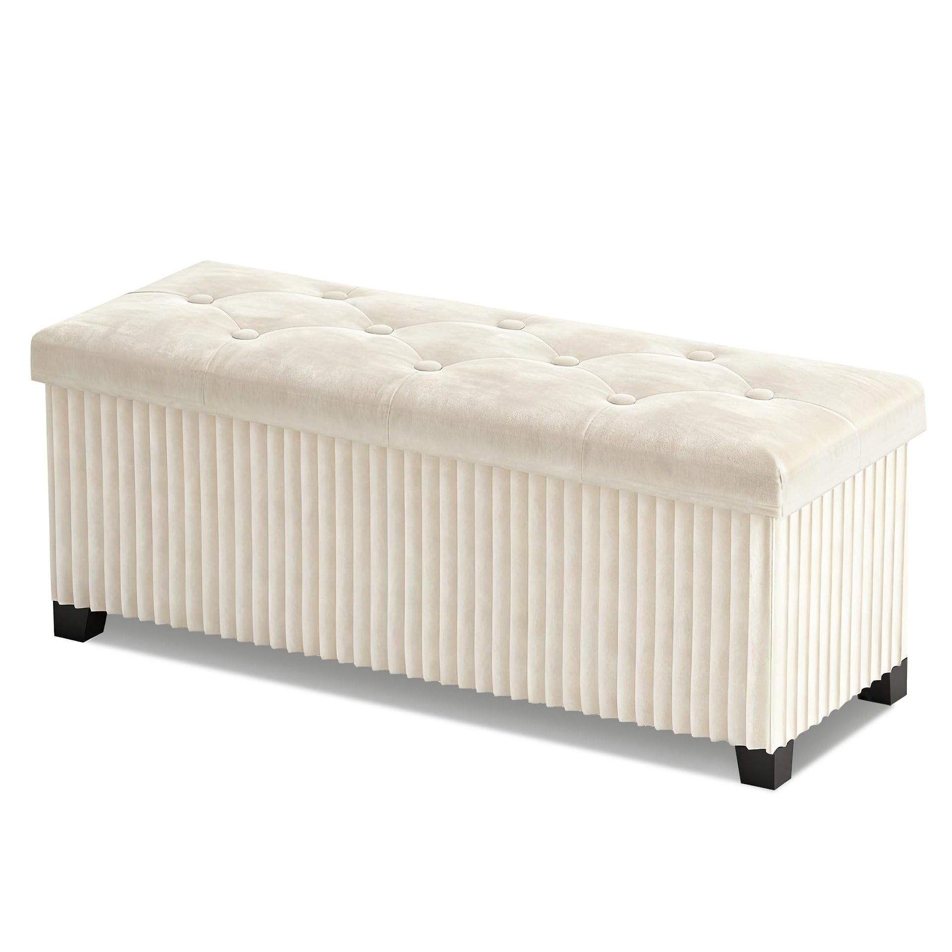 43 Inches Storage Ottoman Bench