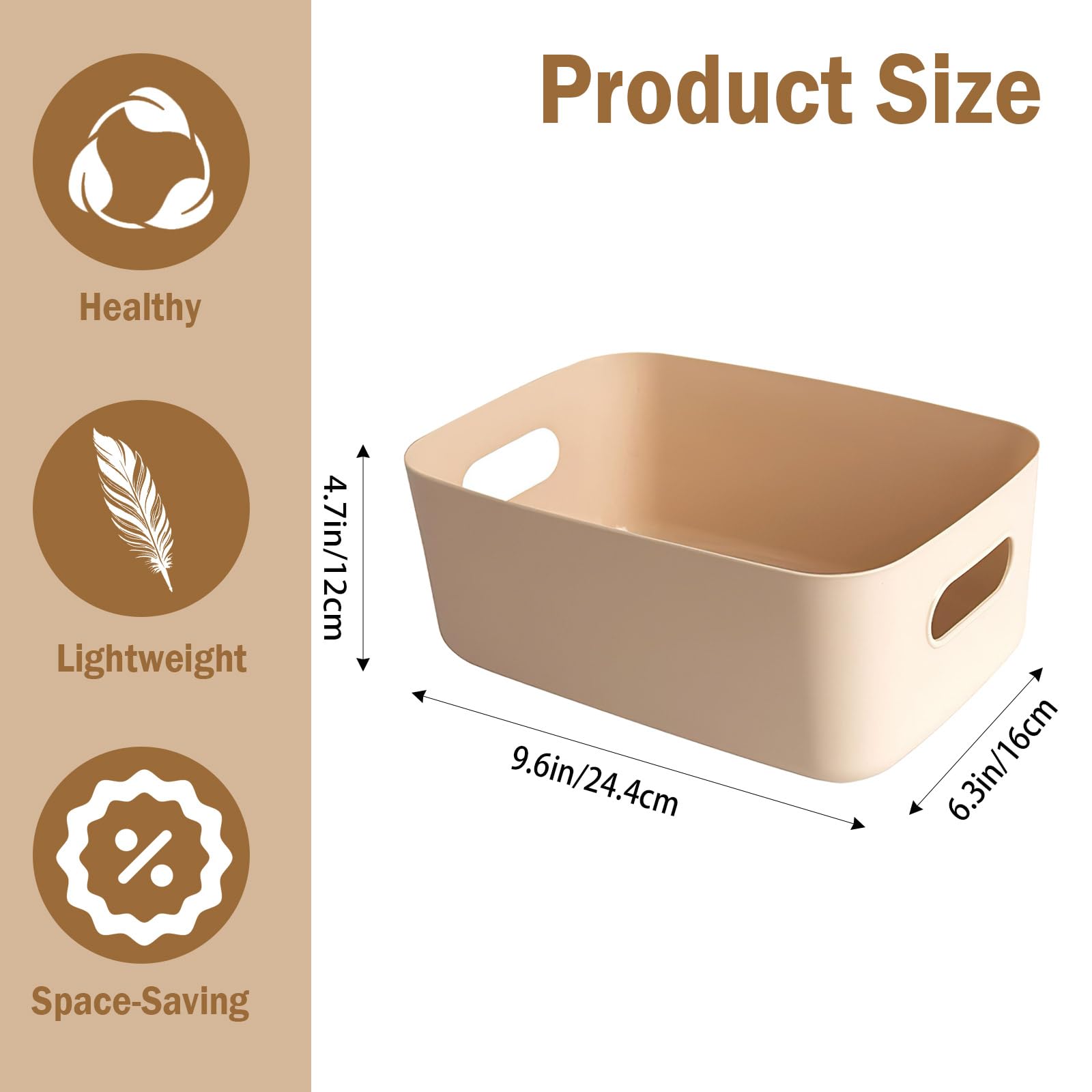 2 Pack Plastic Storage Bins (2 Count)