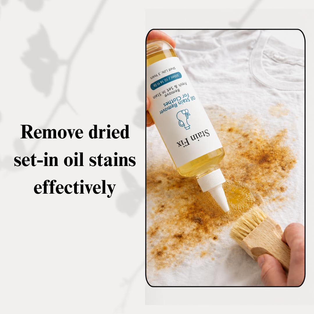 Oil & Grease Stain Remover for Clothes (10.14 Fl Oz)