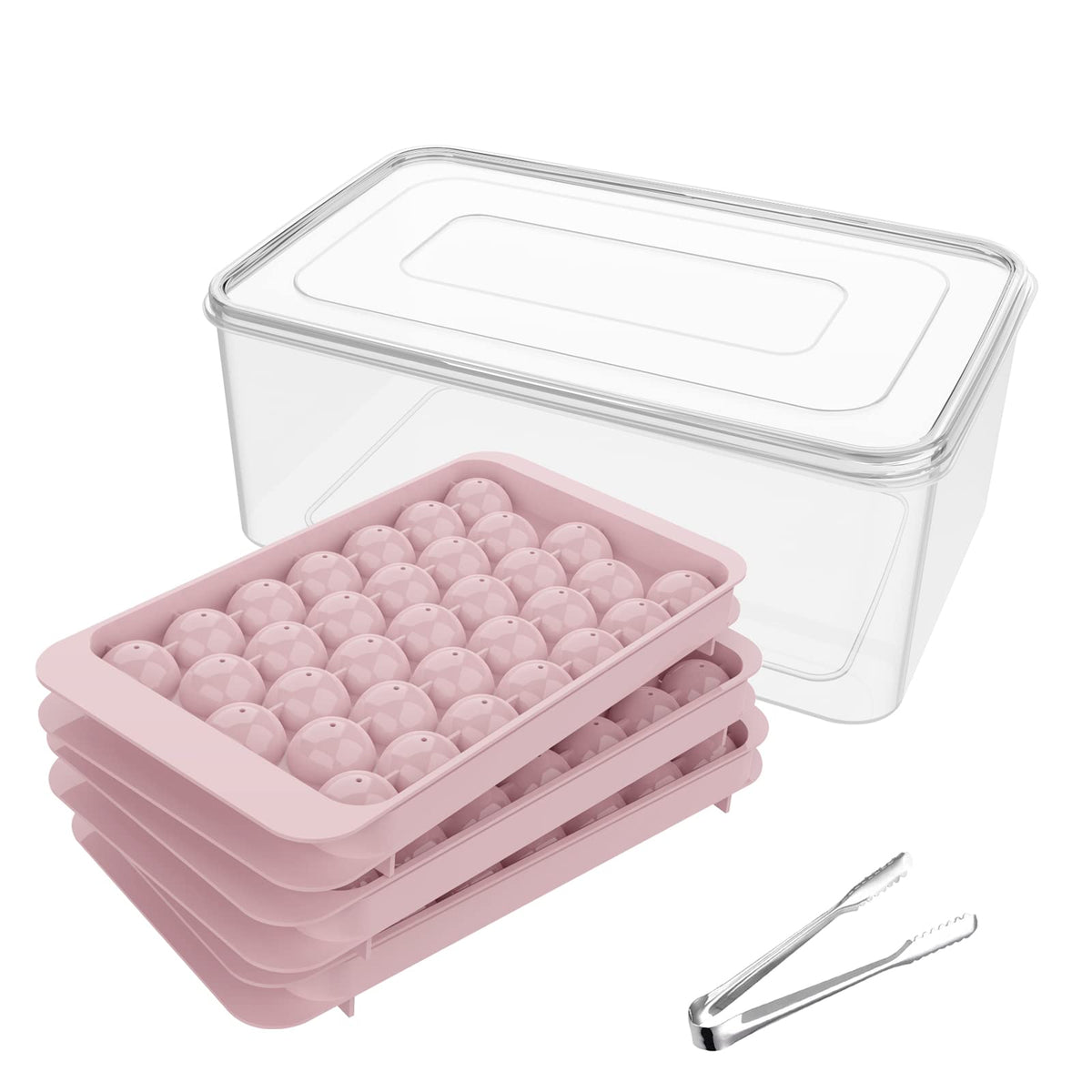 Ice Cube Tray with Lid and Bin