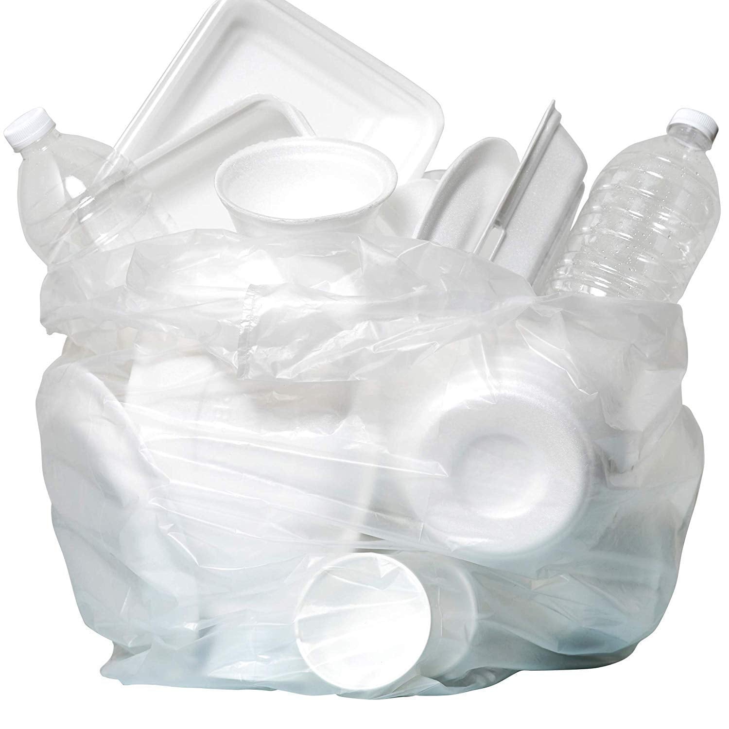 12 Gal Clear Trash Bags (1000 Count)