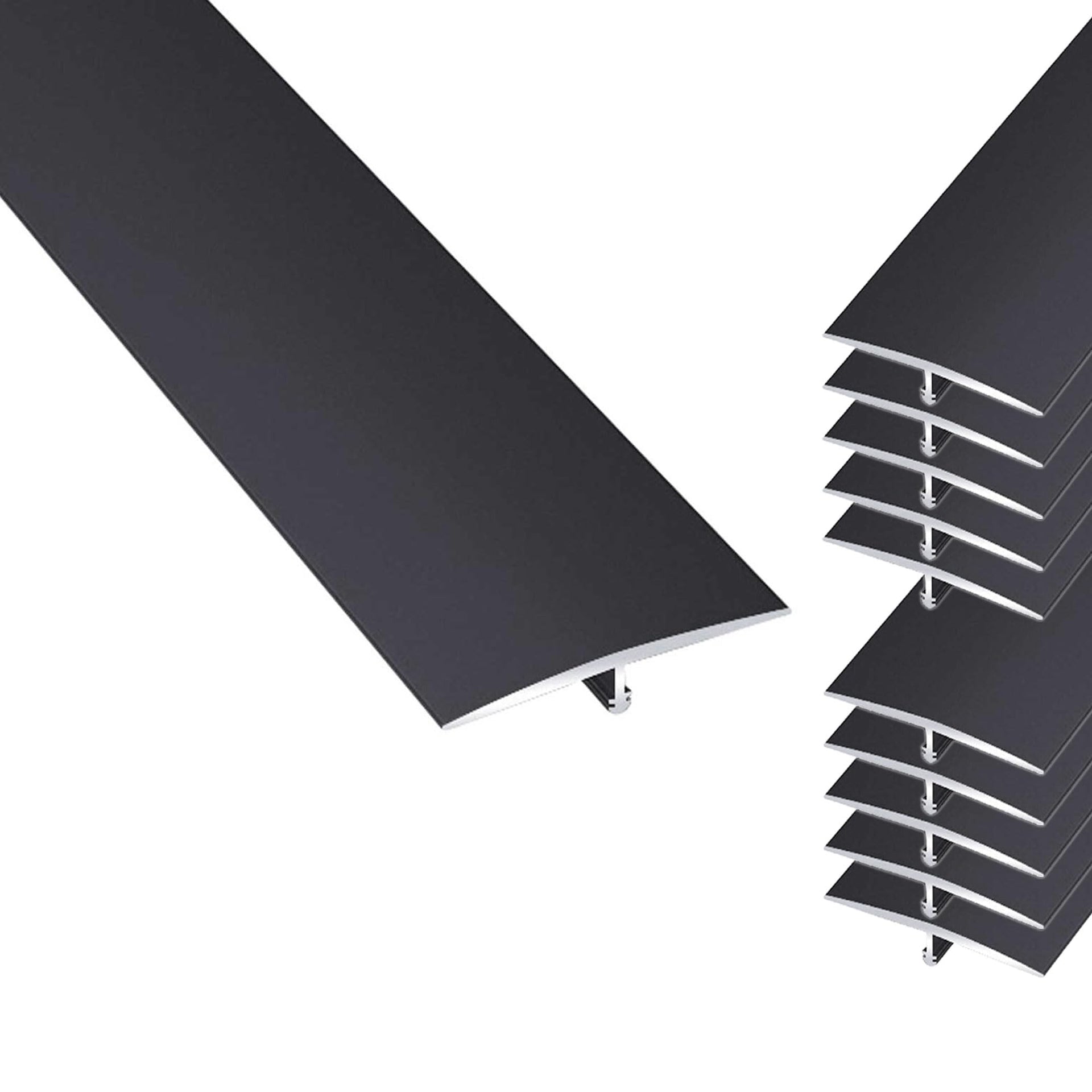 10Pcs Aluminum T Molding Floor Transition Strip (10 Count)