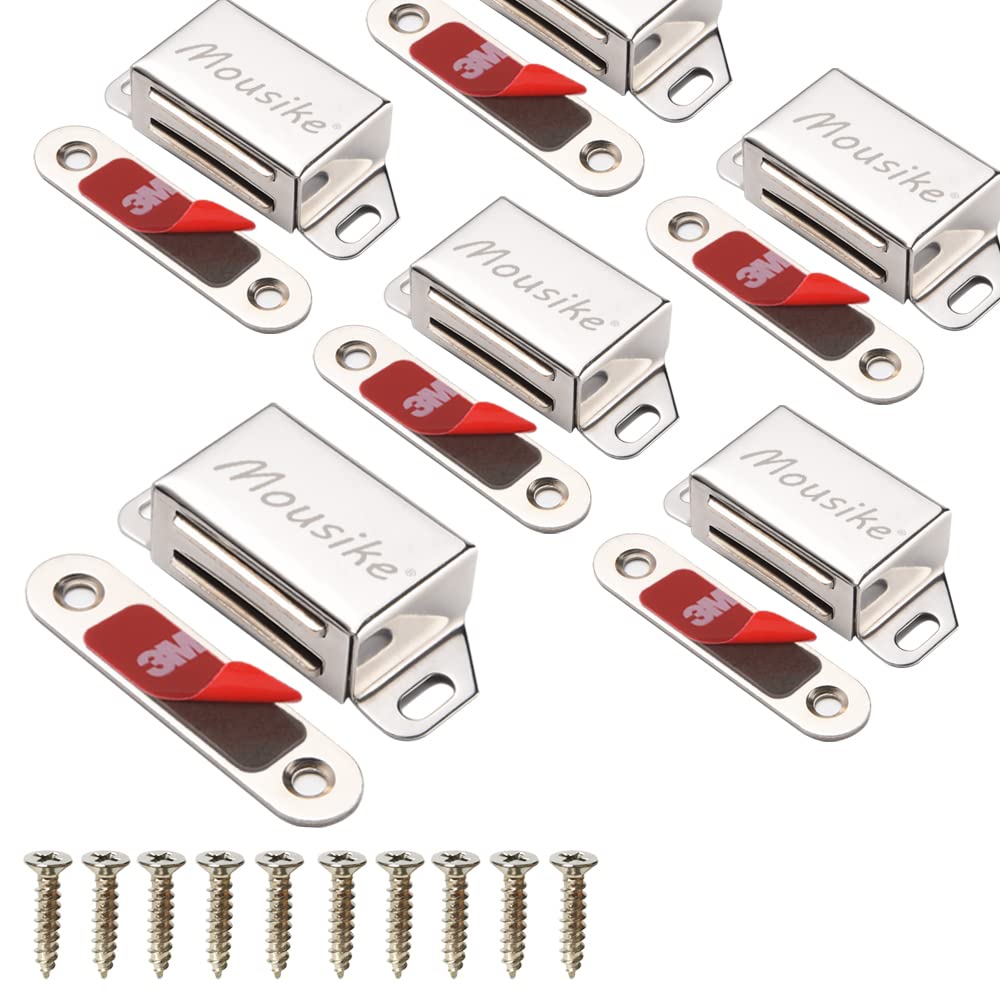 Cabinet Magnets 30lb Strong Catch for Kitchen Cupboard Door 6 Pack (2 Count)
