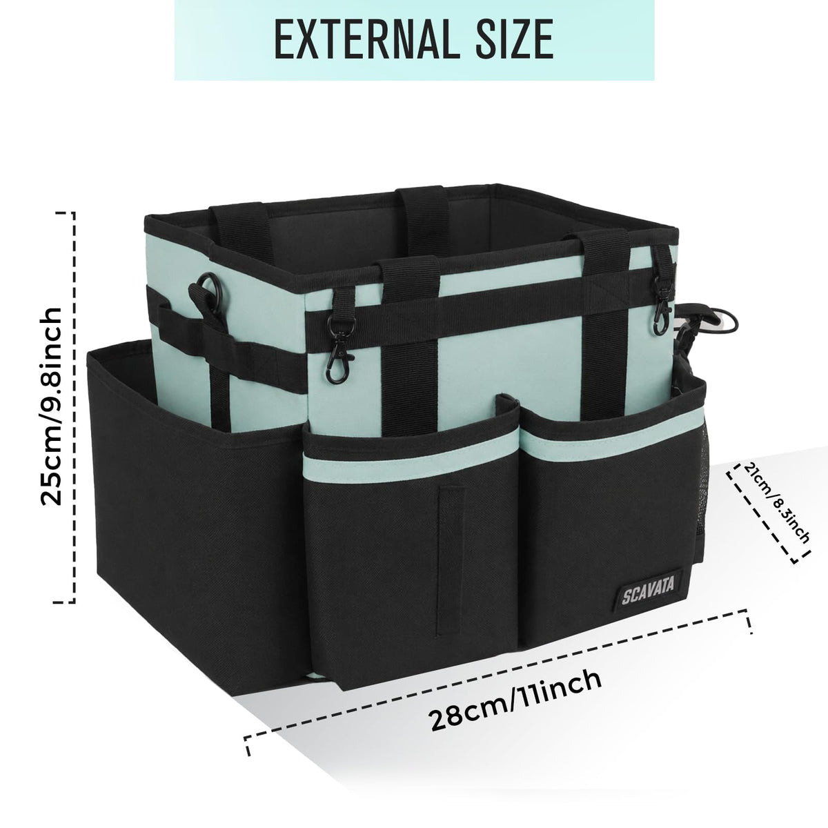 Compact Wearable Cleaning Caddy with Handle & Shoulder Straps