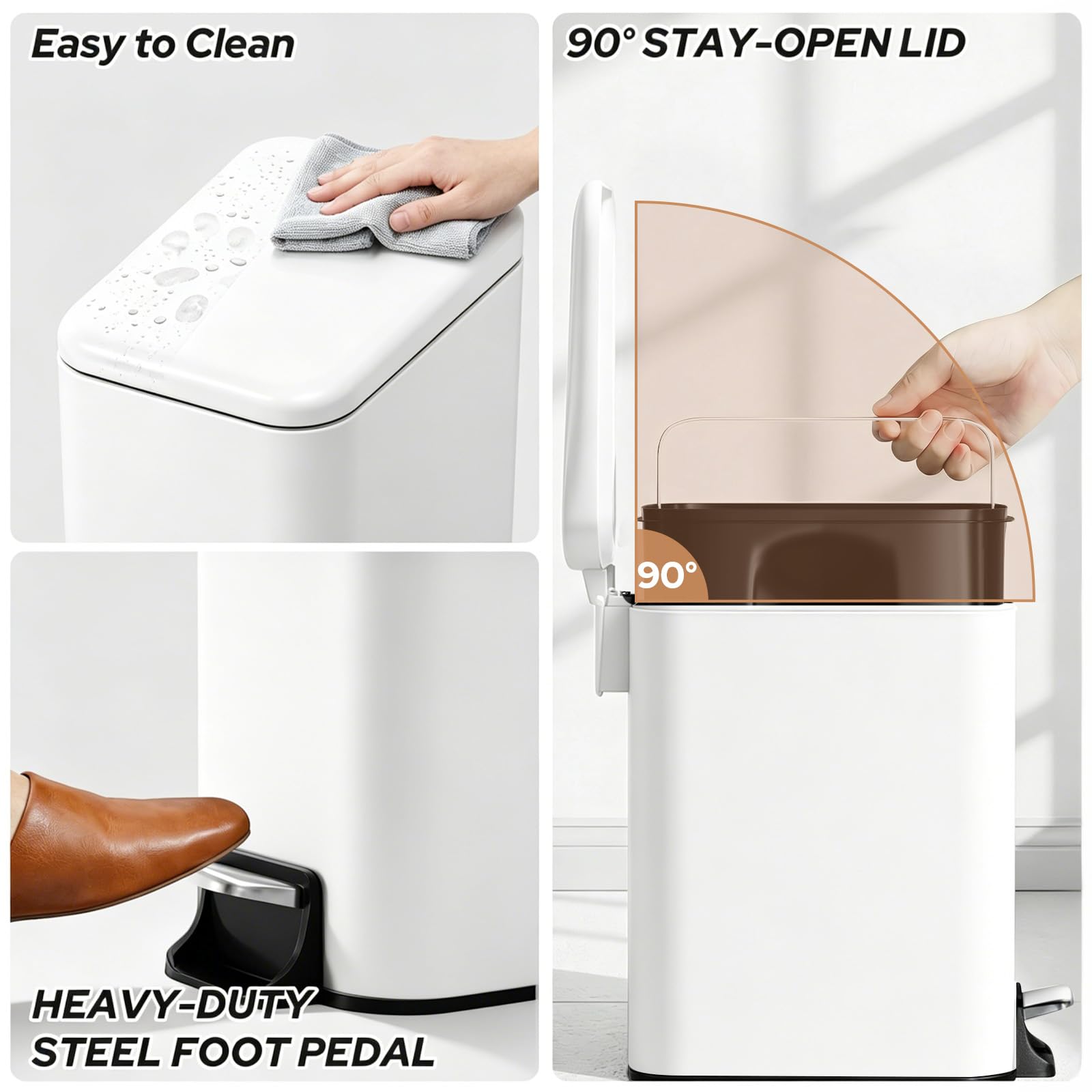 Small Bathroom Trash Can w