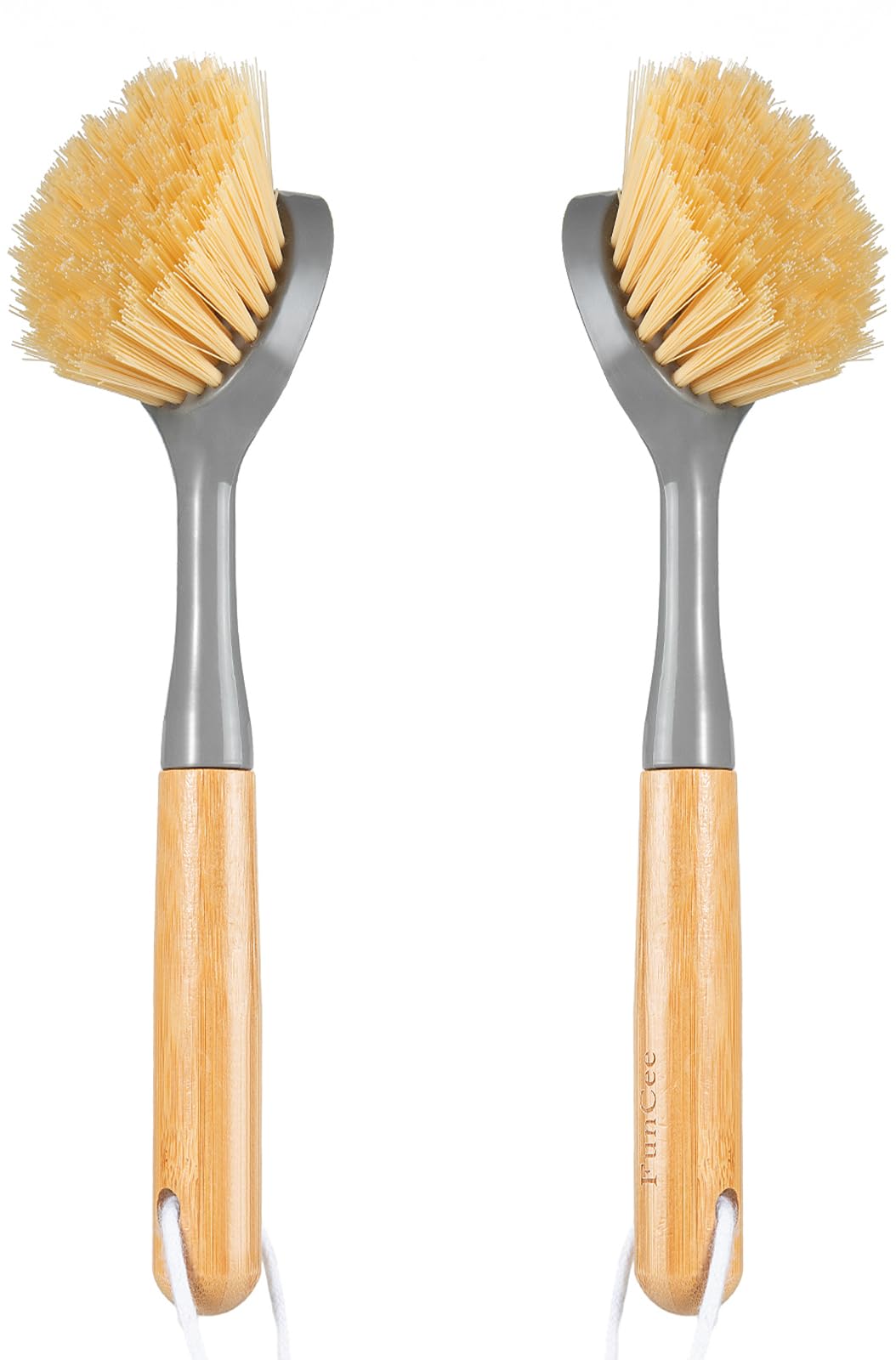 2 Pack Dish Brushes with Bamboo Handle (2 Count)