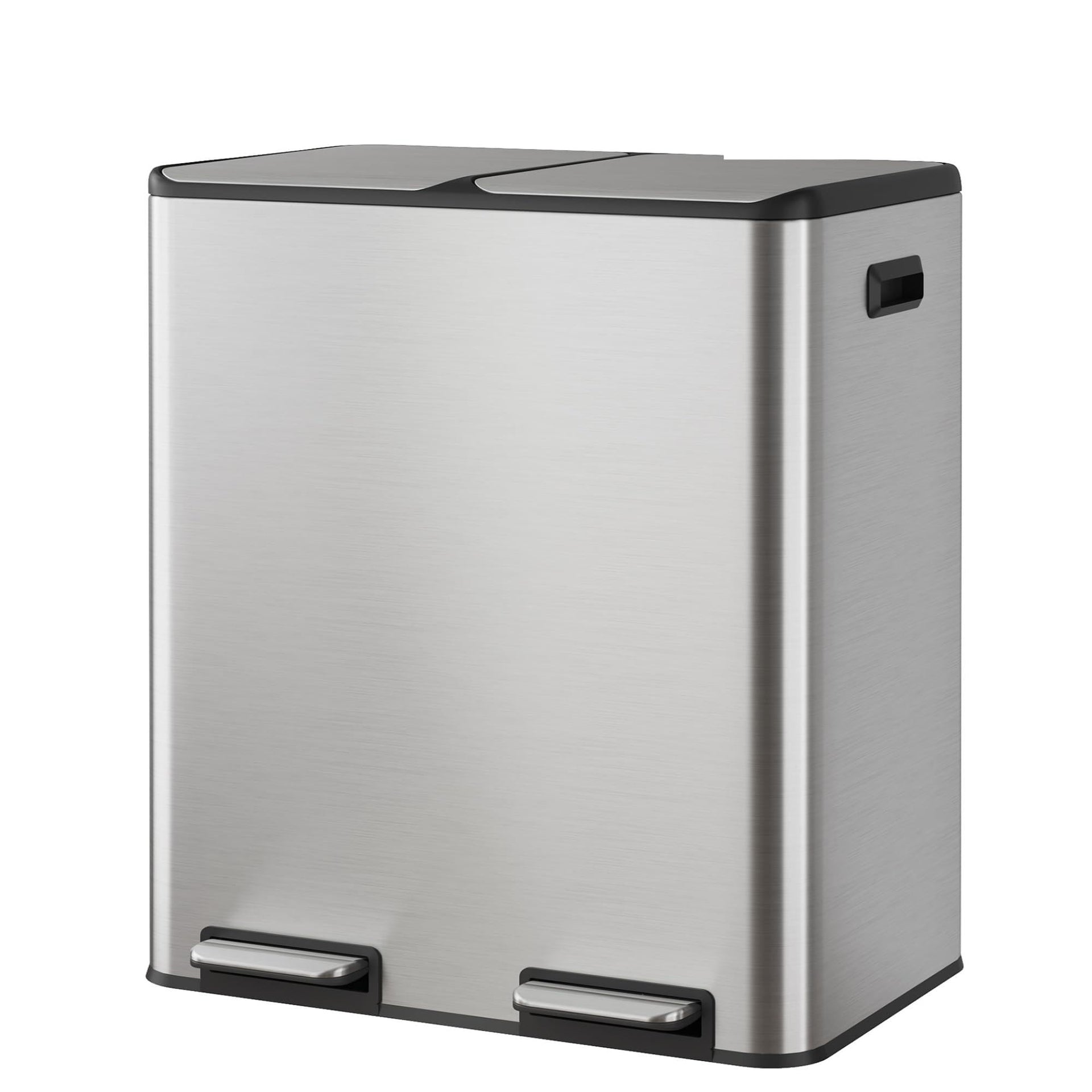 2 x 8 Gallon Stainless Steel Dual Trash Can (2 Count)