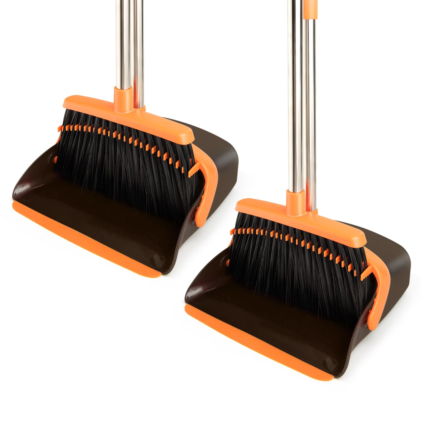 2 Pack Broom and Dustpan Combo Set (2 Count)