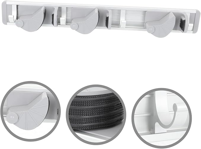 Space Aluminum Mop Hook Broom Hanger for Wall Dust Mop Handle Organizer