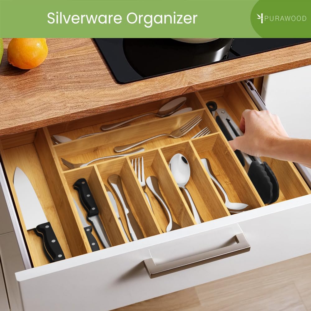 Bamboo Drawer Organizer