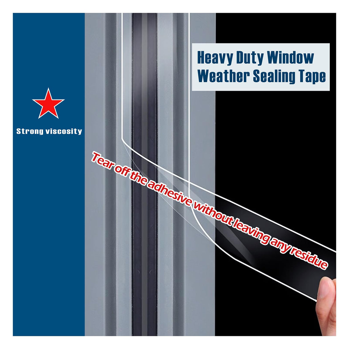 Transparent Window Weather Sealing Tape (85 Foot)