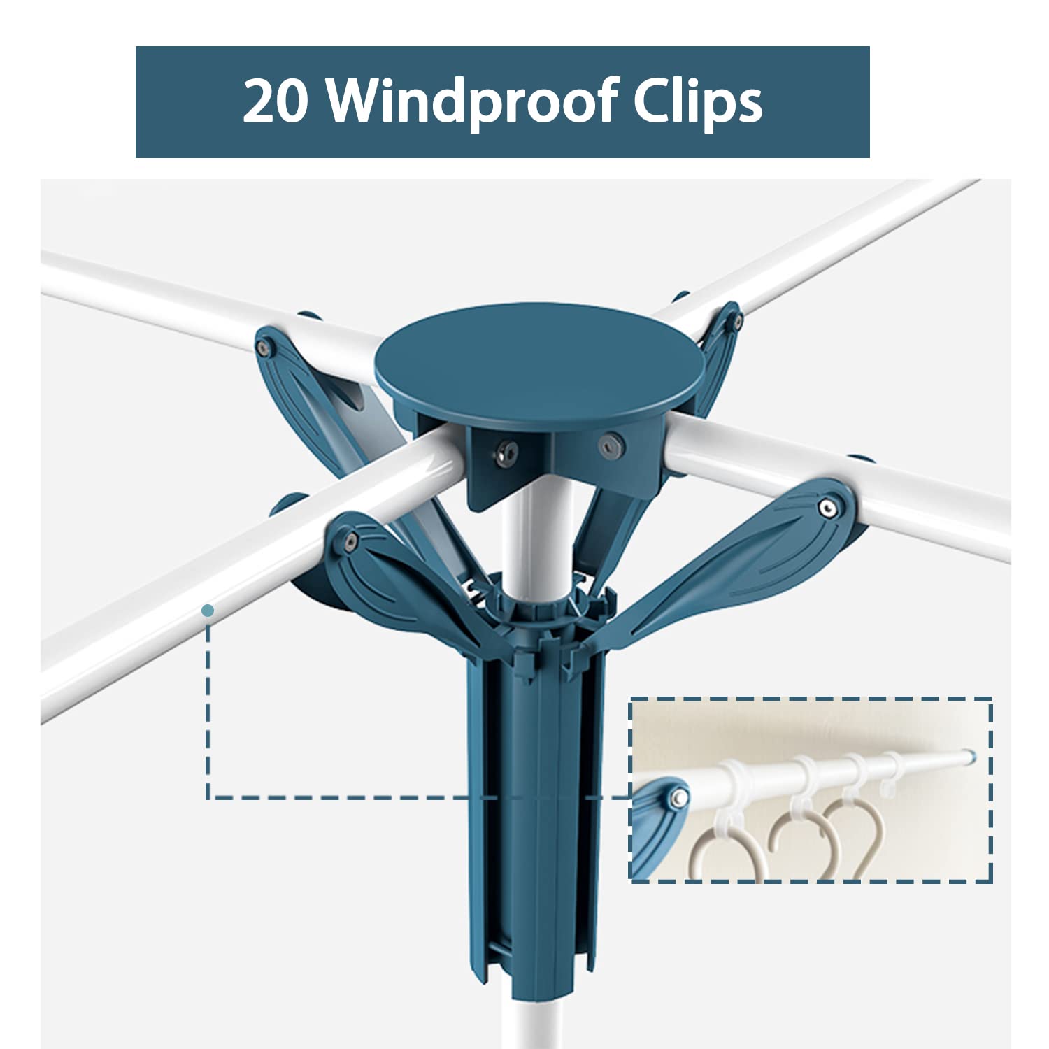 Tripod Clothes Drying Rack Folding Indoor