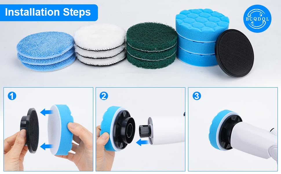 Electric Spin Scrubber Brush Heads Set (12 Count)