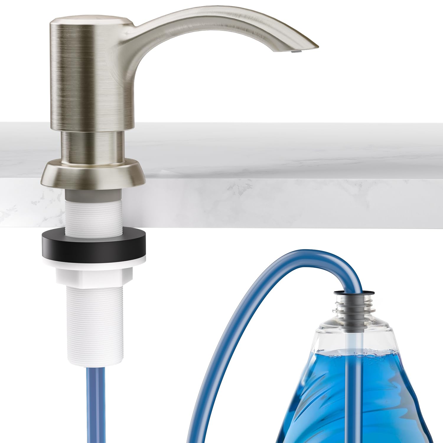 Built in Kitchen Sink Soap Dispenser with Extension Tube Kit