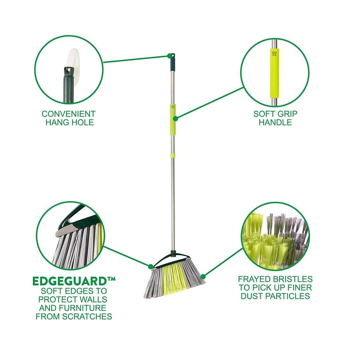 Indoor Jumbo Broom with Long
