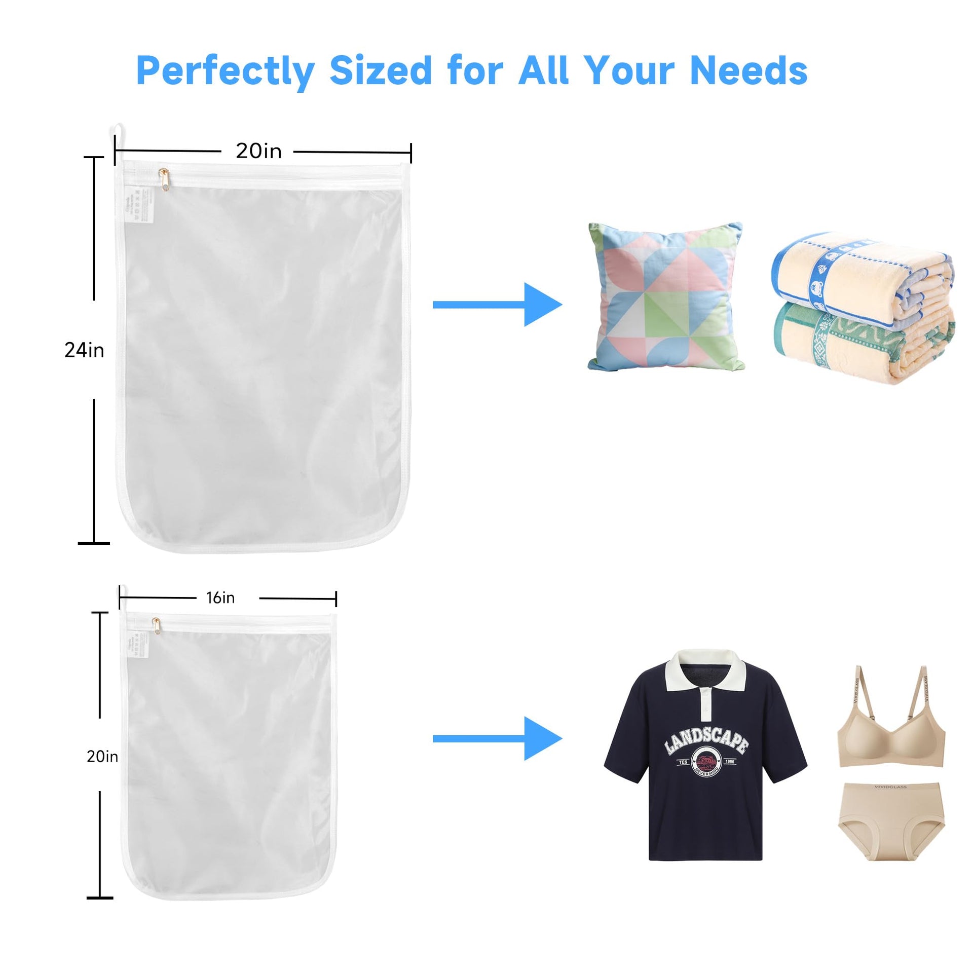 4 Pack Delicates Laundry Bags