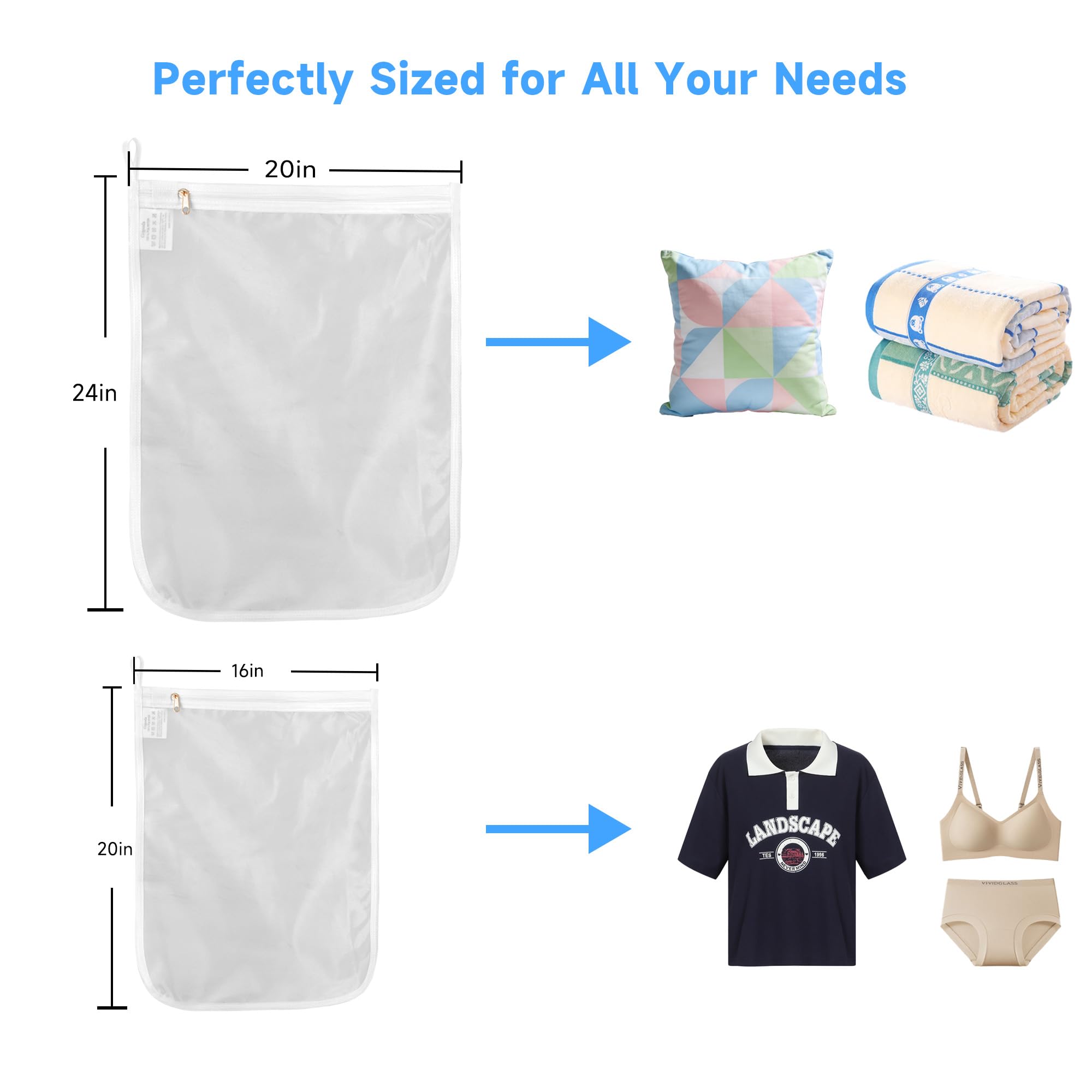 4 Pack Delicates Laundry Bags