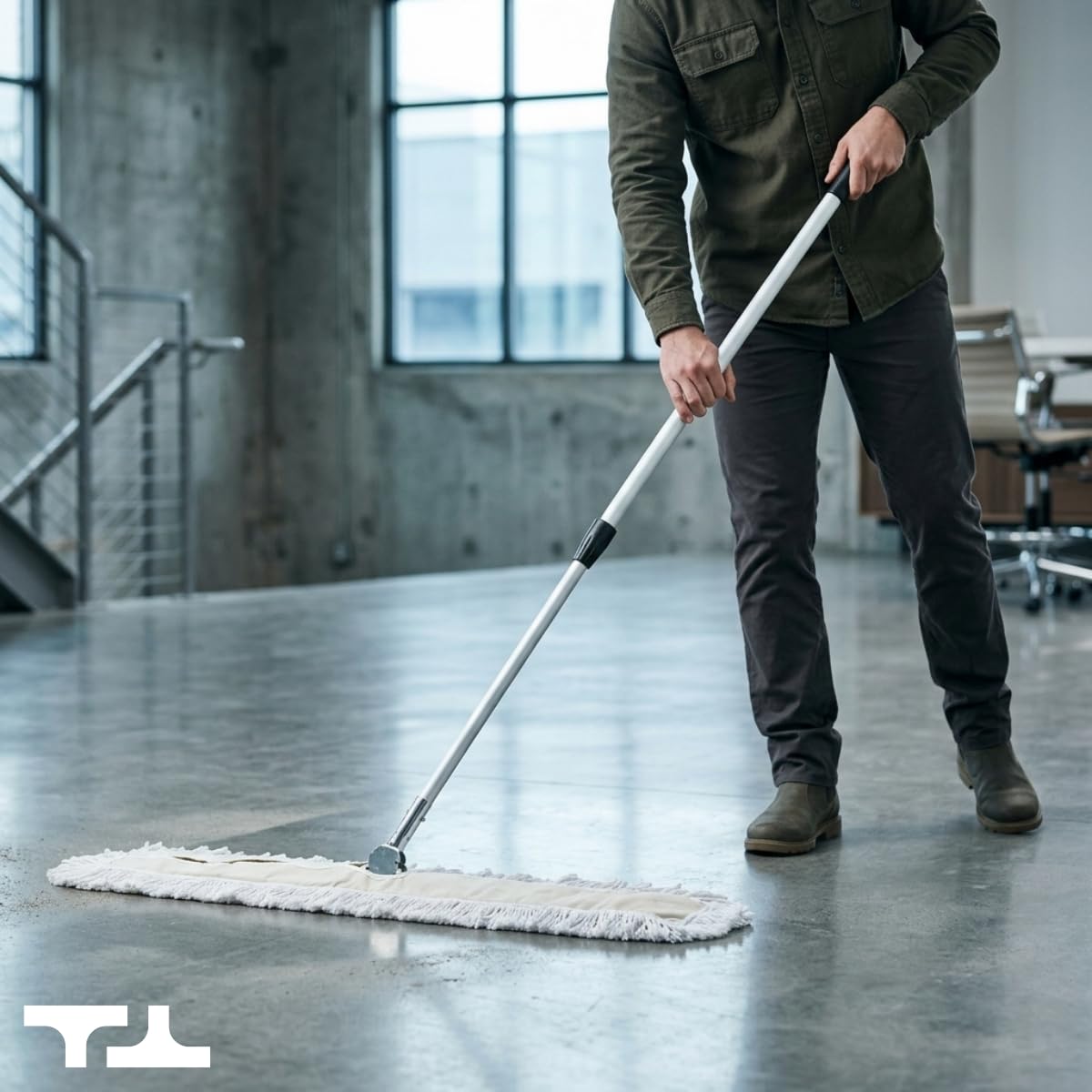 36 Inch Commercial Cotton Dust Mop & Floor Sweeper