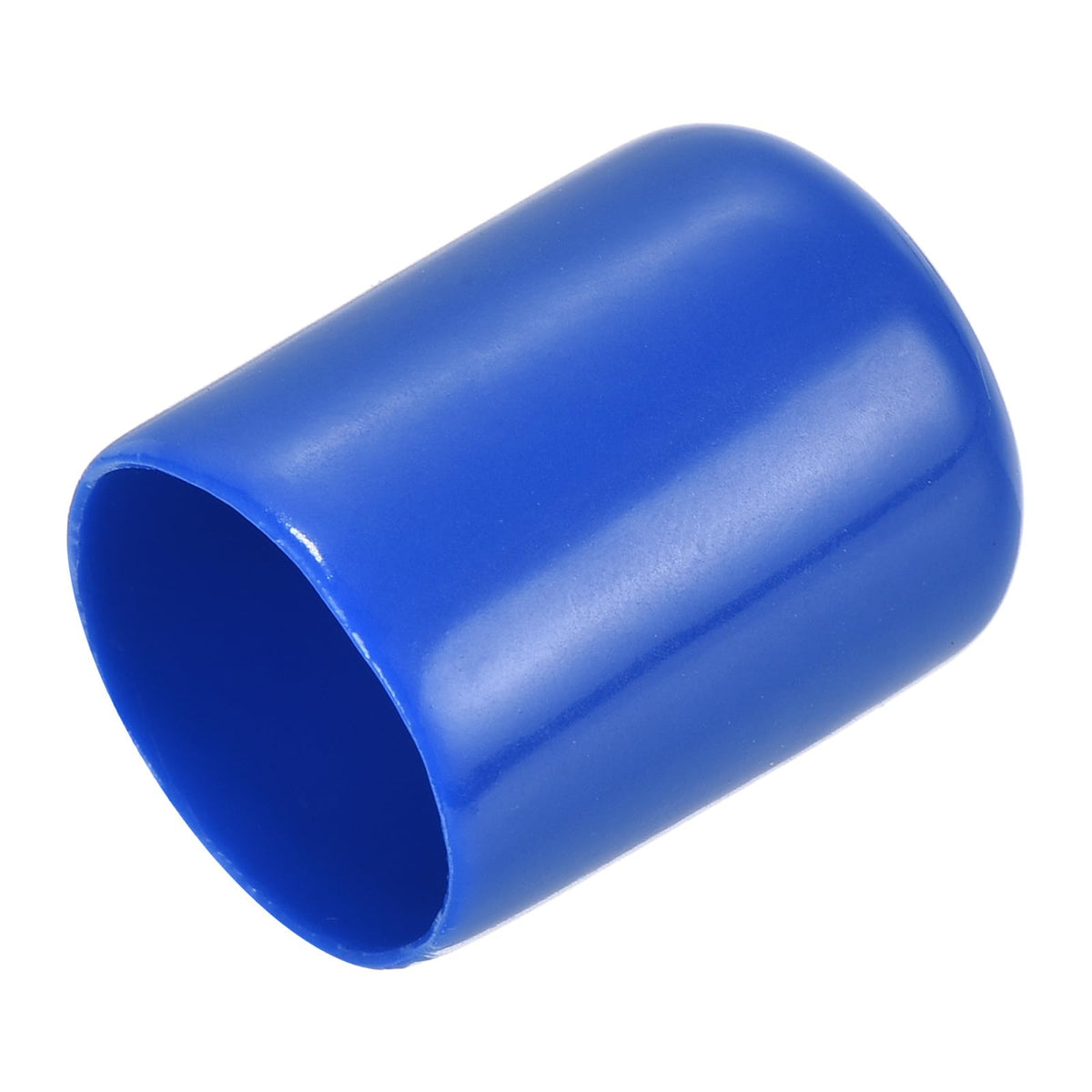 20pcs Rubber End Caps 19mm ID Vinyl Round Tube Bolt Cap Cover Screw Thread Protectors Blue