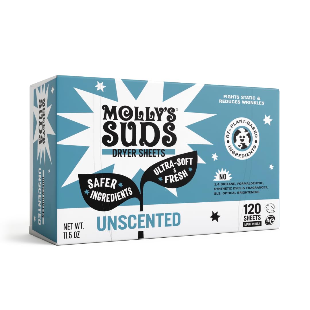 Fabric Softener Dryer Sheets for Sensitive Skin (120 Count)