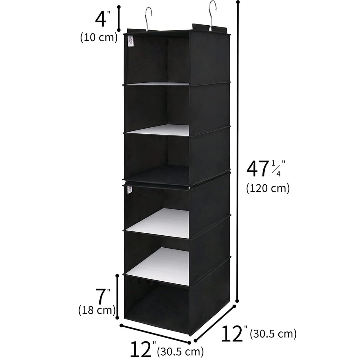 6 Shelf Hanging Closet Organizer