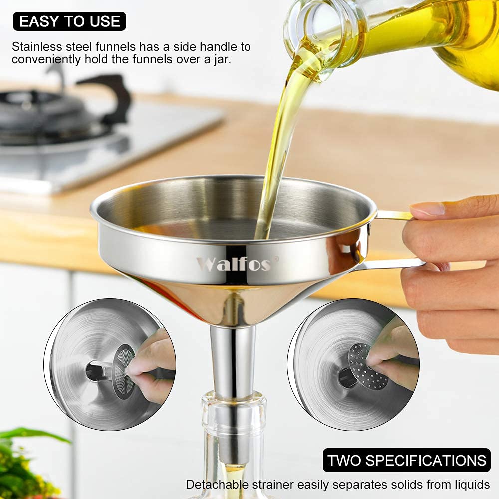 Stainless Steel Funnel (3 Count)