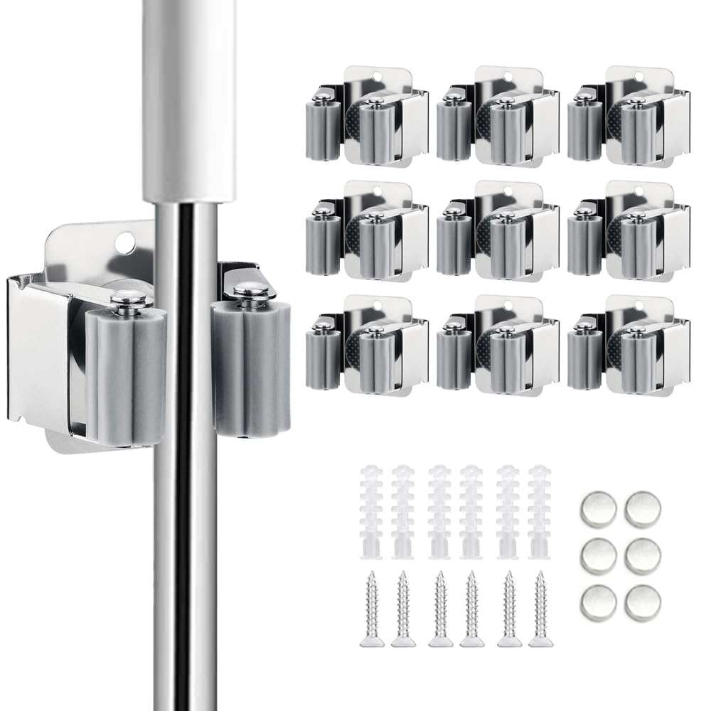 9PCS Broom and Mop Holder (9 Count)