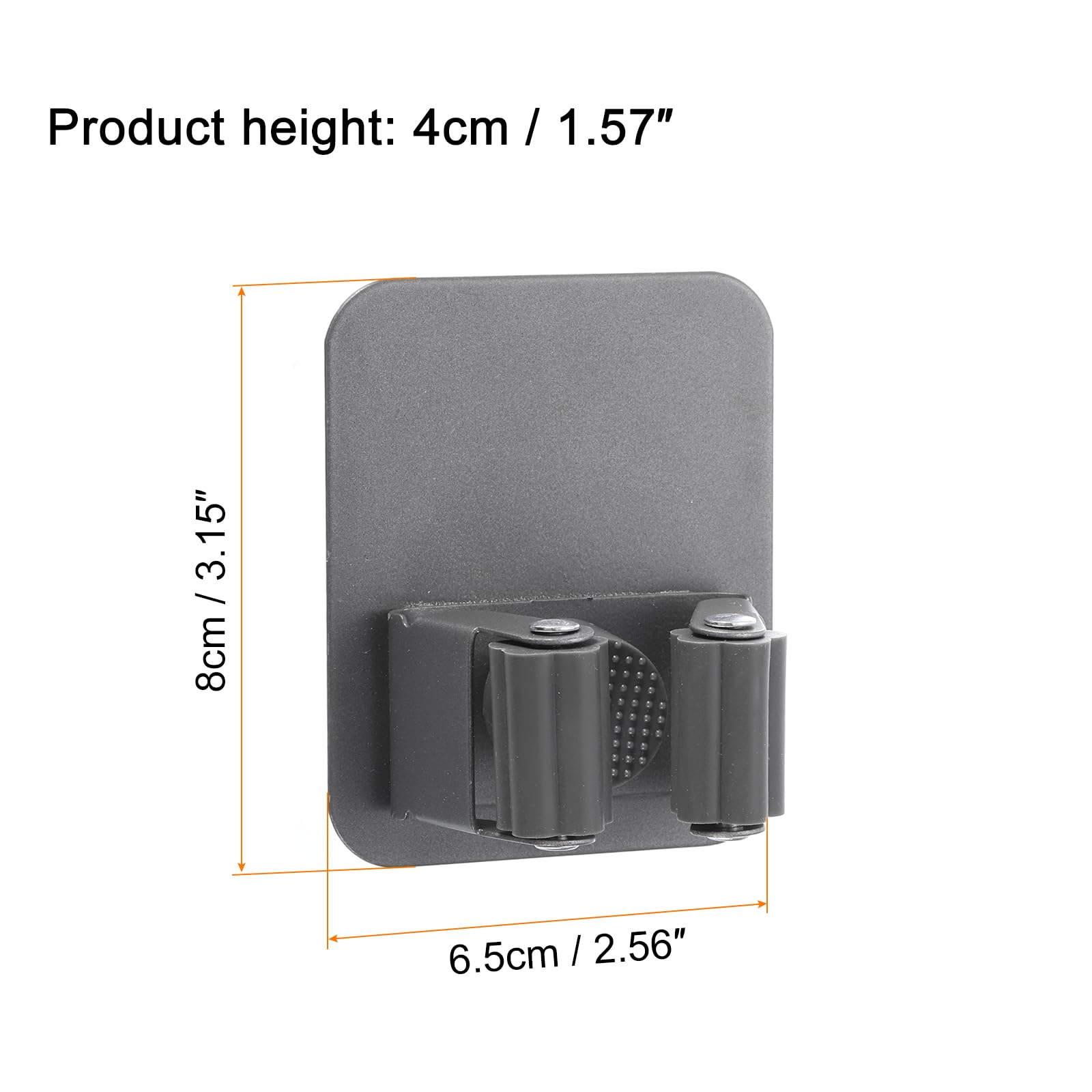 2pcs Mop Broom Holder Wall Mount