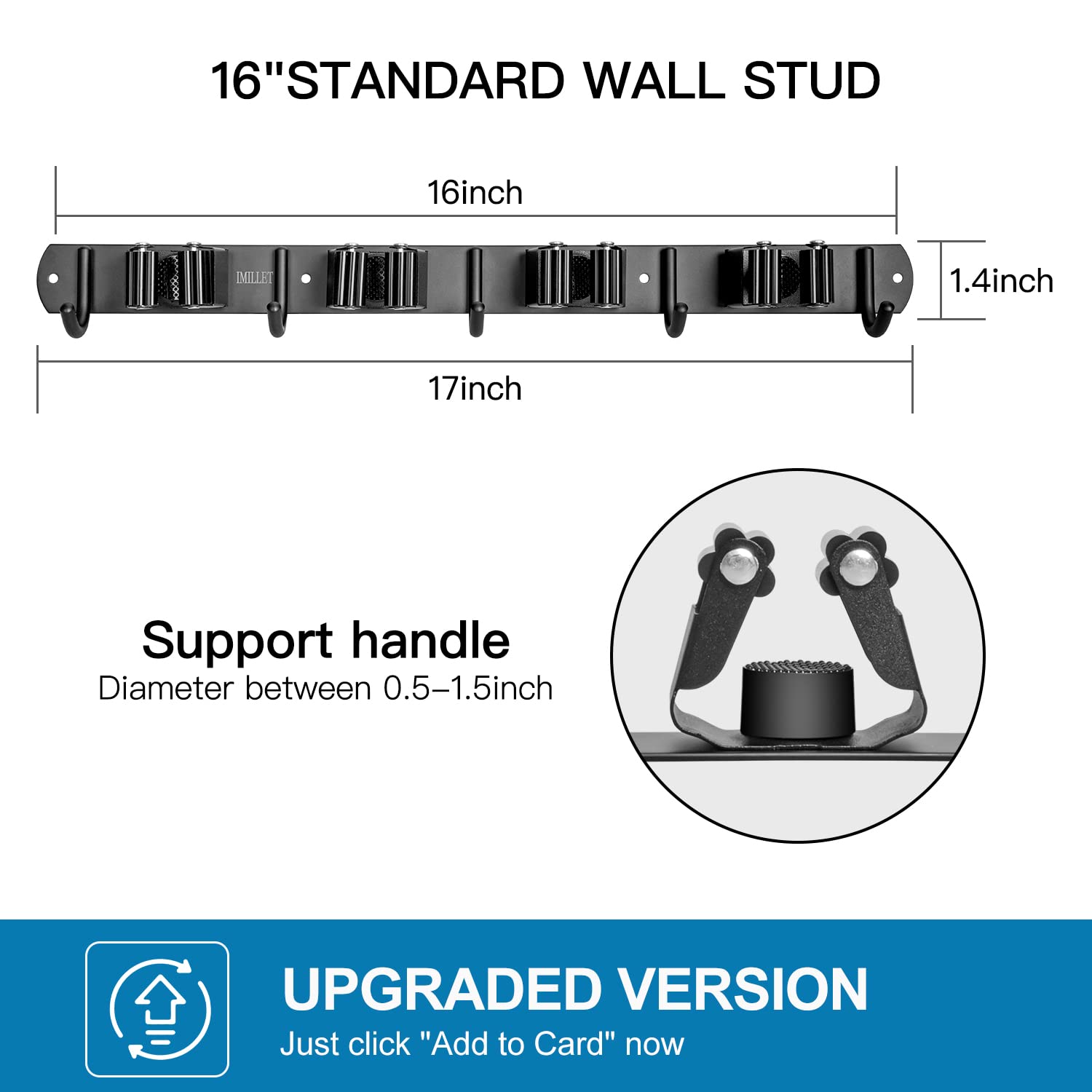 Broom Holder Wall Mount