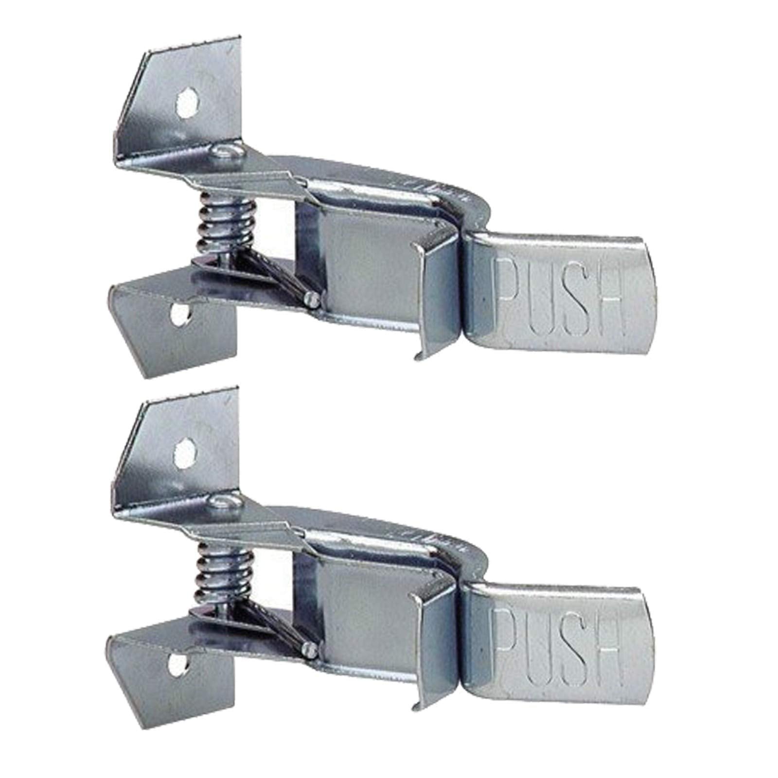 Heavy Duty Metal Gaint Spring Grip Clamp Tool Hanger Wall Orgainzer for Garage Closet Brooms and Mops Wall Mount Holder (2 Count)
