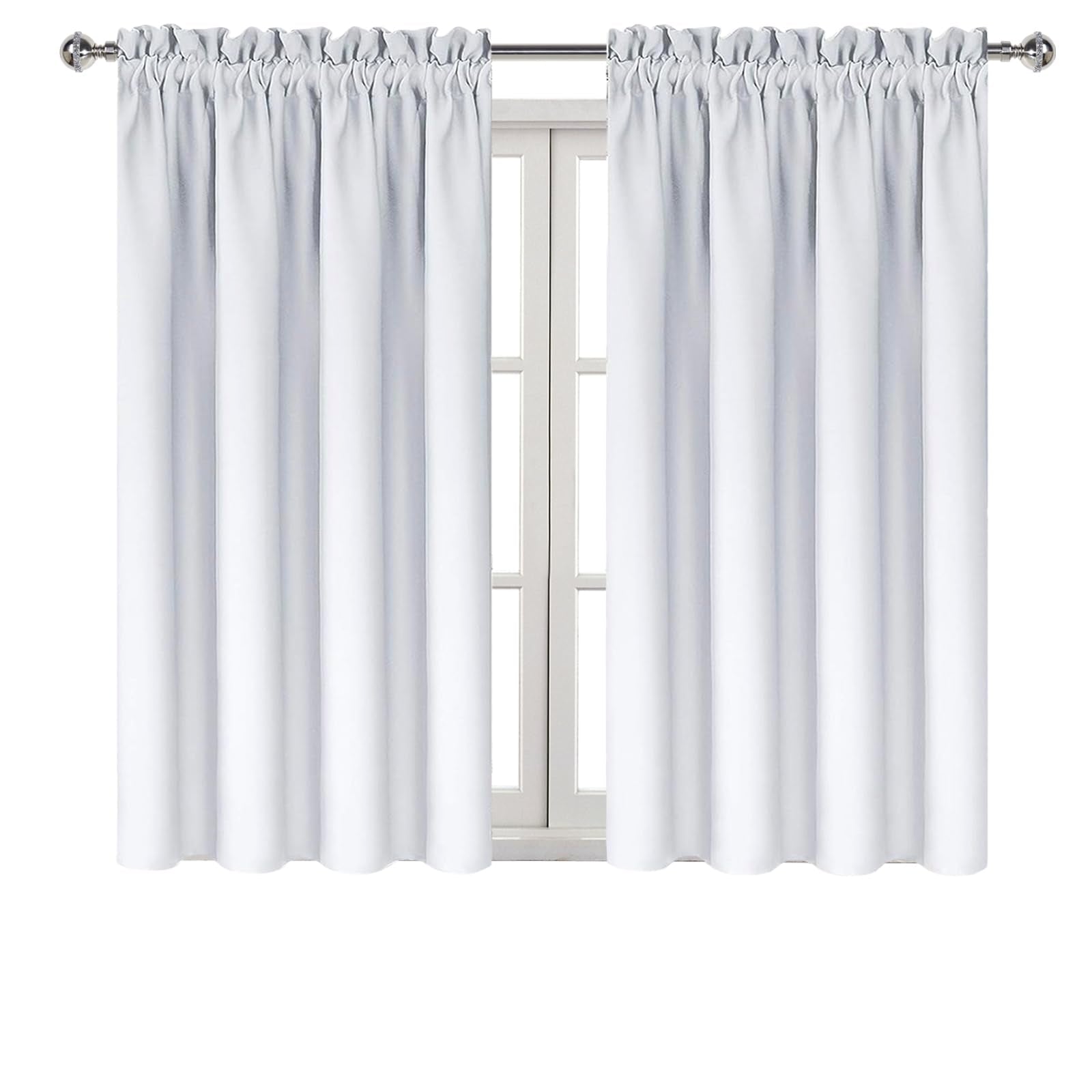 Blackout Curtains for Bedroom Living Room 52 x 54 Inch Long 2 Panels (2 Count)