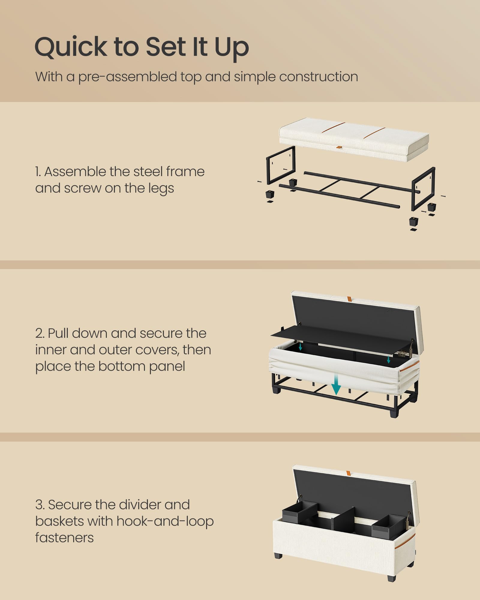 Storage Ottoman Bench