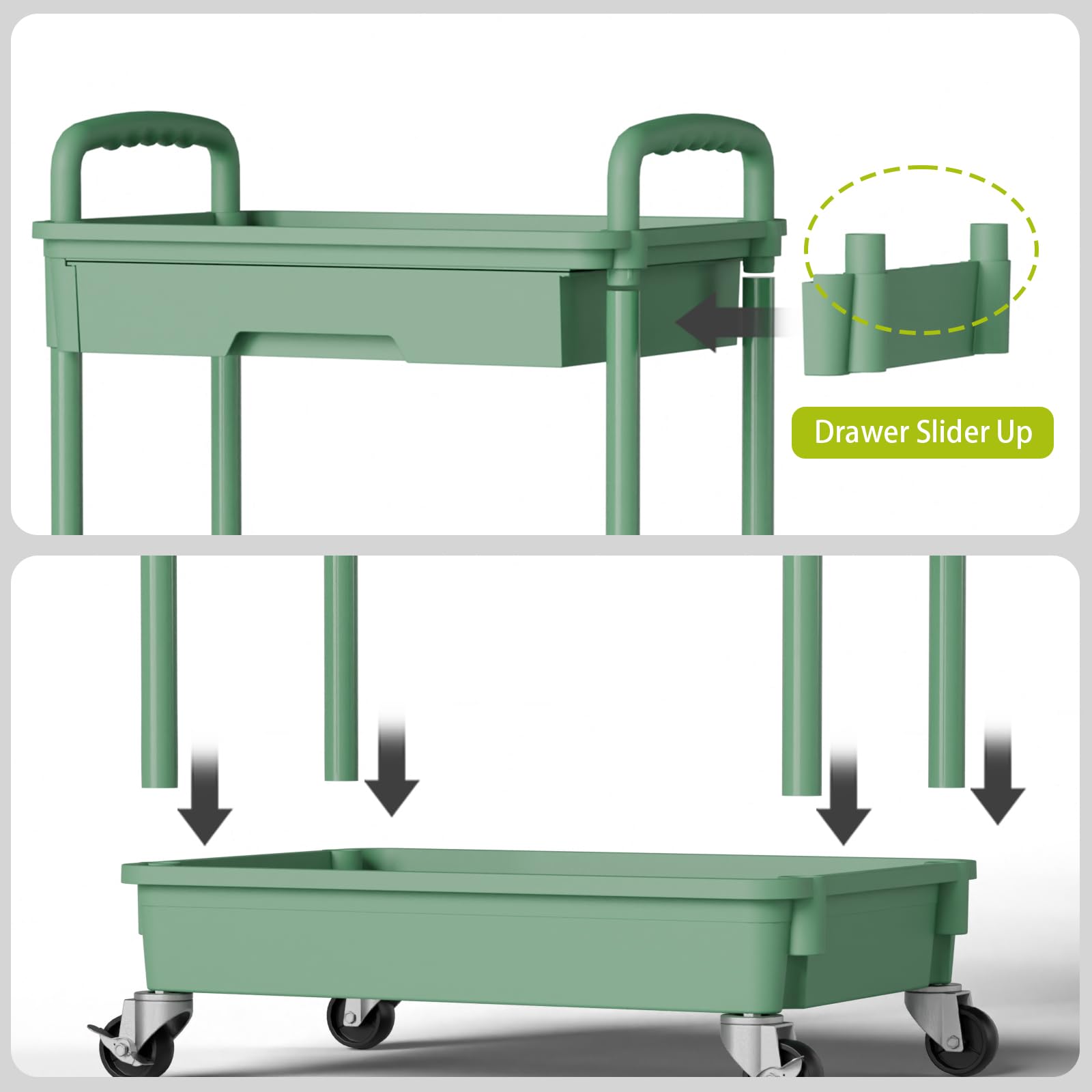 5 Tier Rolling Cart Organizer