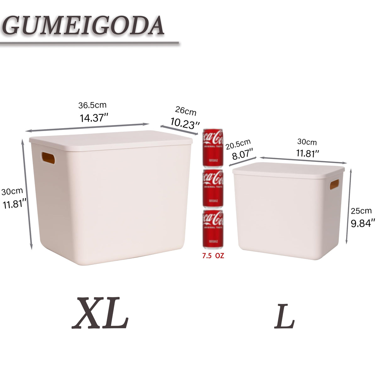 Plastic Storage Bins with lids (7 Count)