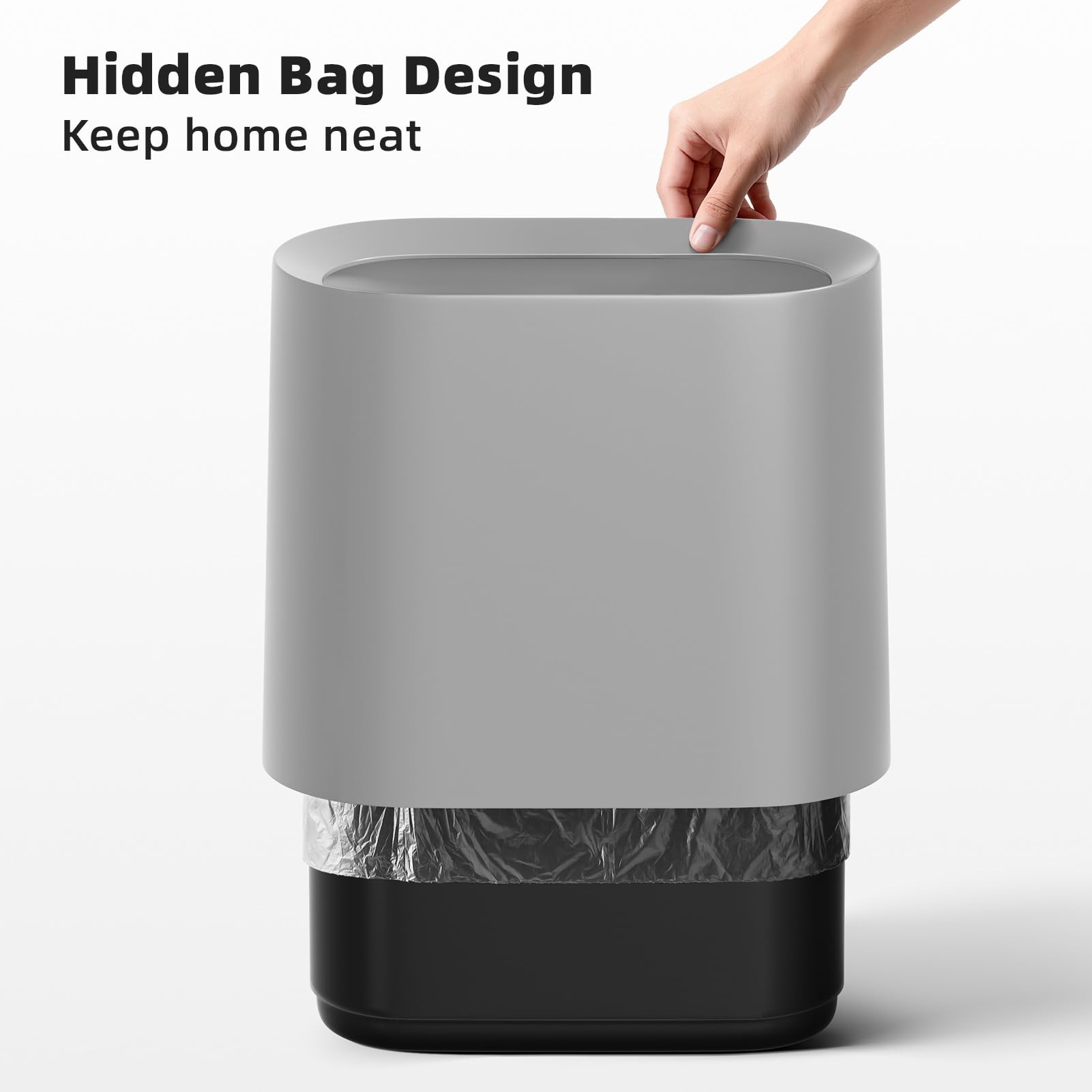 2.3 Gal Bathroom Trash Can