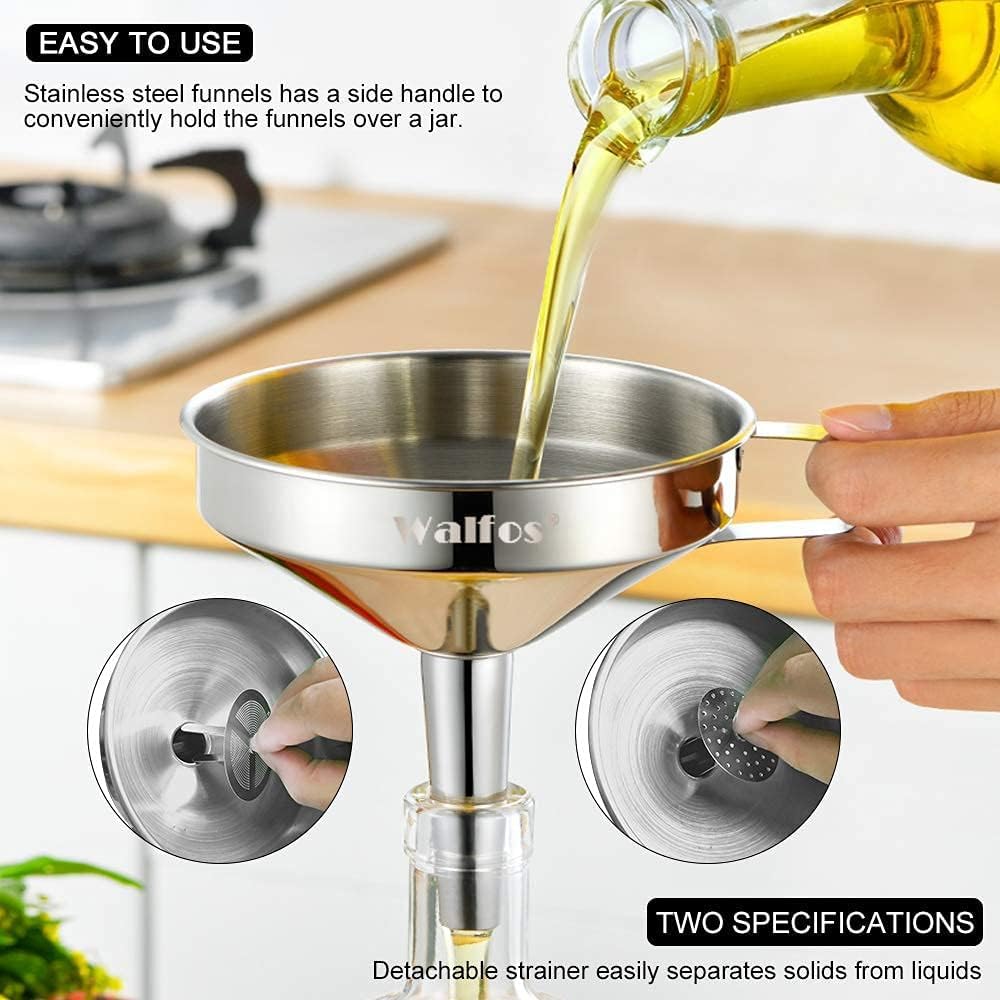 Stainless Steel Funnel (3 Count)