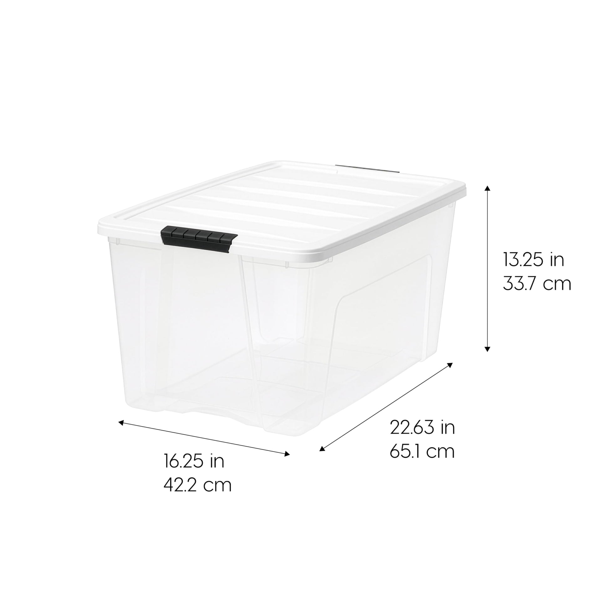 72 Qt Storage Bins with Lids (4 Count)