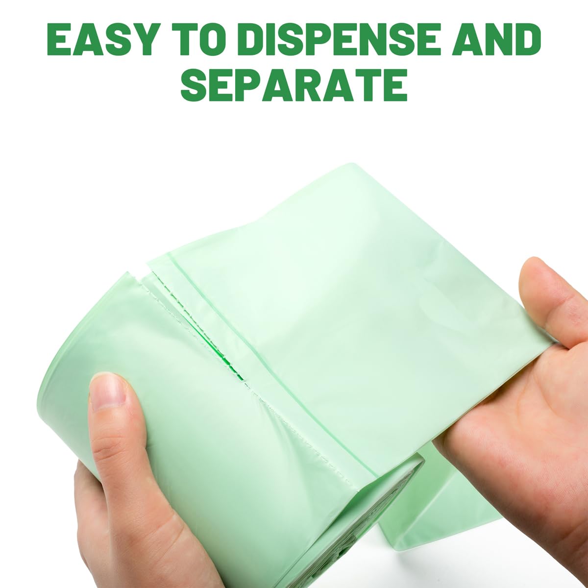 4 6 Gallon Flap Tie Compostable Trash Bags (76 Count)