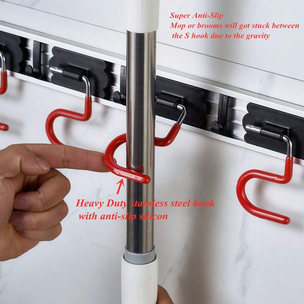 Wall Mounted Mop and Broom Holder