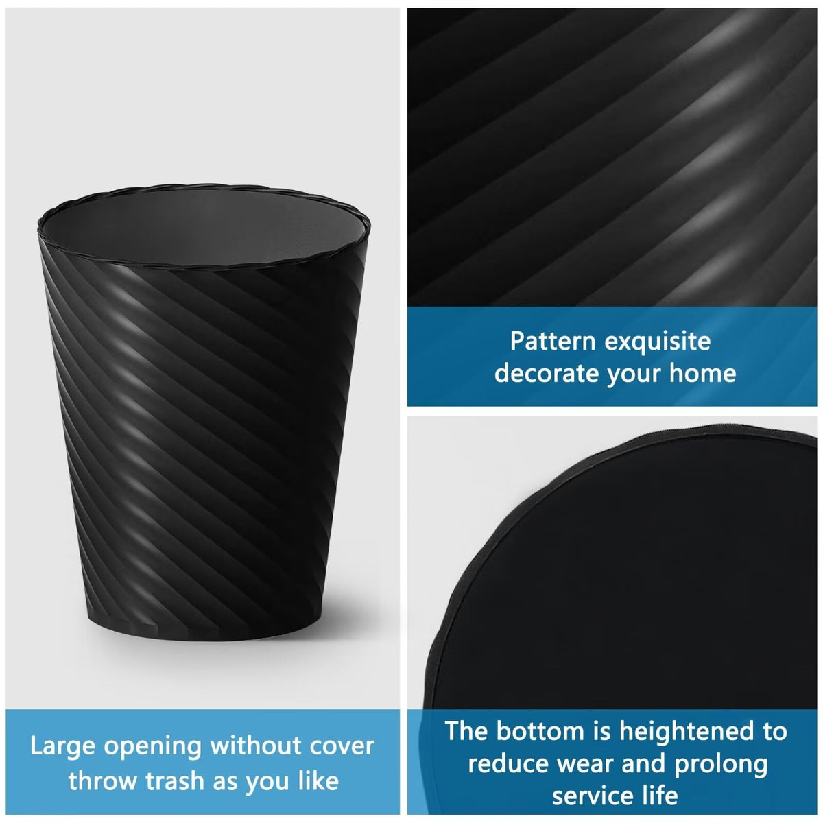 Bathroom Trash Can 3 Pack (3 Count)