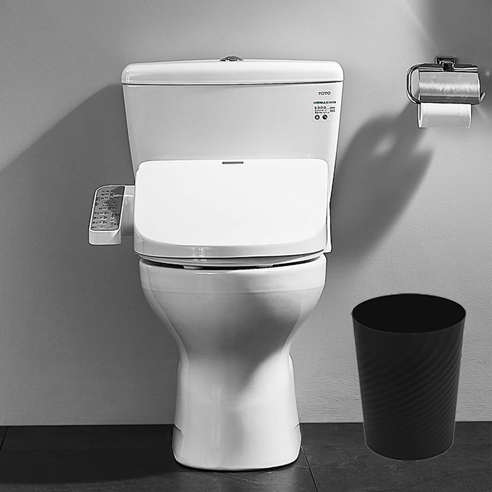 Plastic Small Bathroom Trash Can Wastebasket Garbage Can